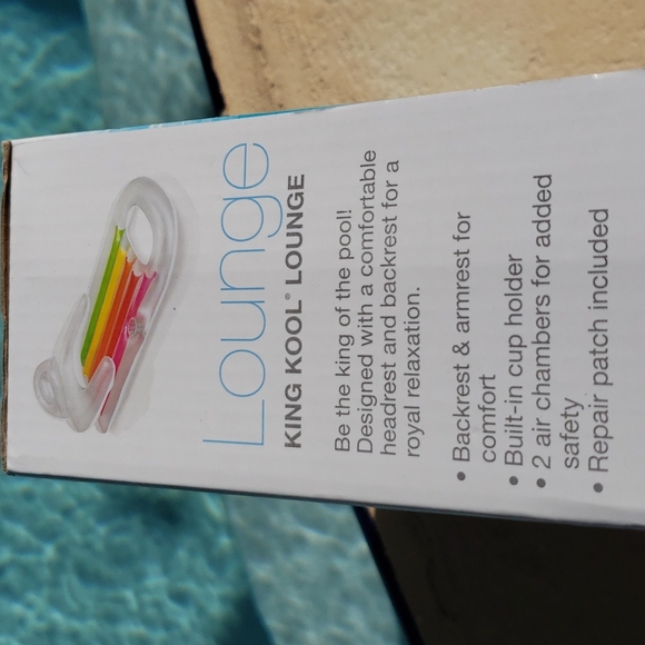 New - INTEX King Kool Pool Lounger - Floatie Pool Lounger - Picture 4 of 5